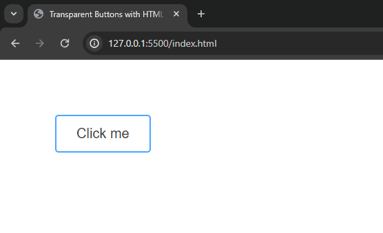 HTML transparent button with CSS