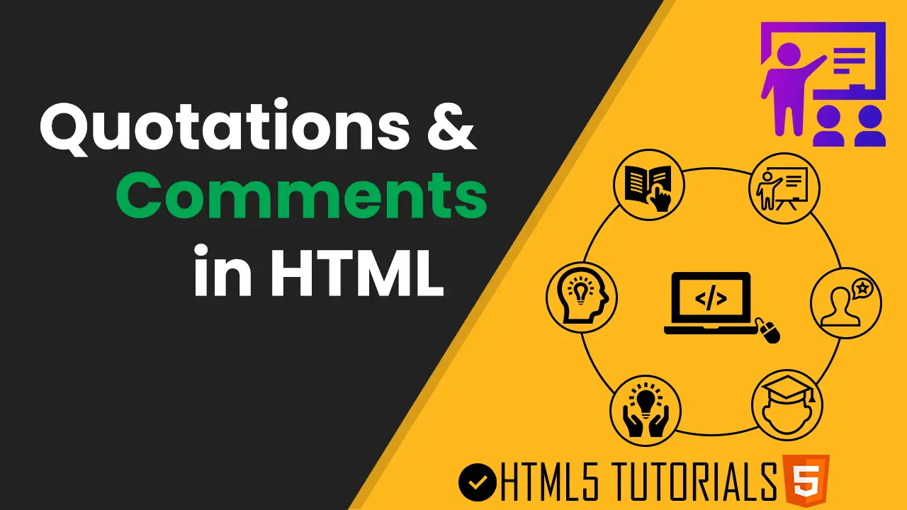 quotations and comments in html