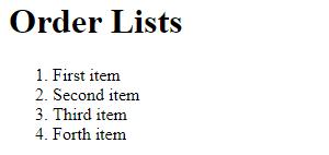 order lists