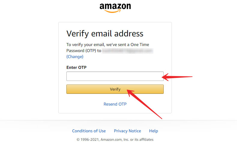 verify email address for amazon