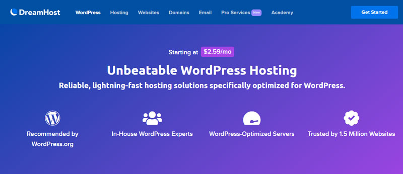 DreamHost Best WordPress Hosting