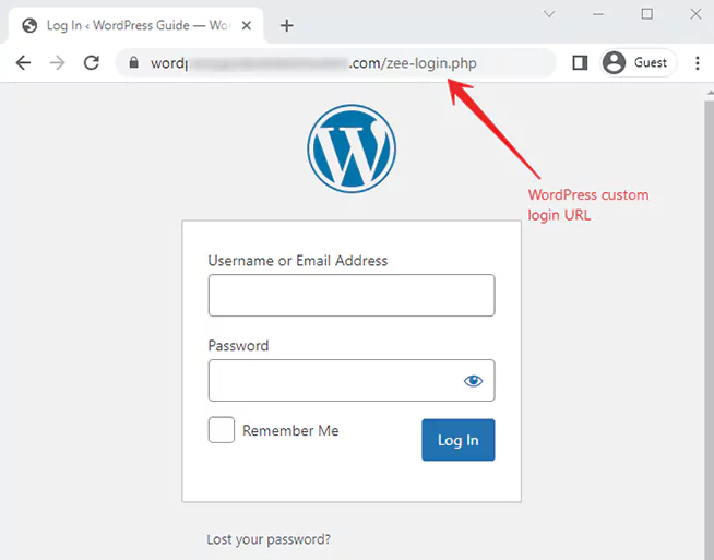 WordPress Custom Login URL