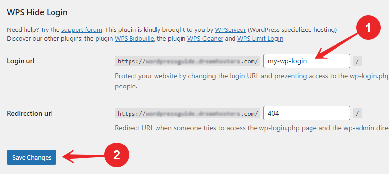 change WordPress login URL