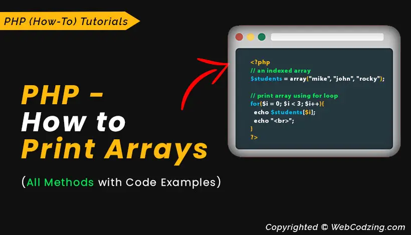 PHP How to Print Array