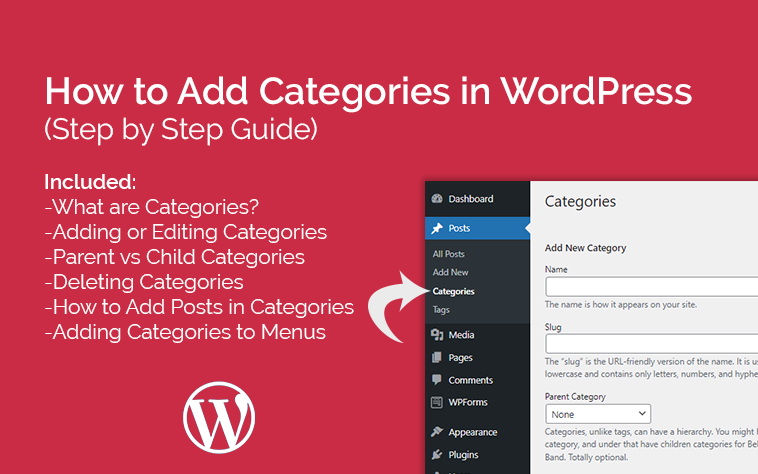 Add Categories in WordPress site