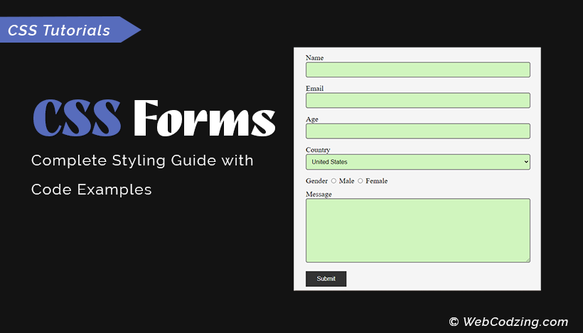CSS forms