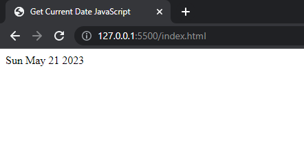 convert current date to string