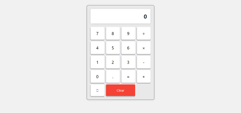 JavaScript Calculator design